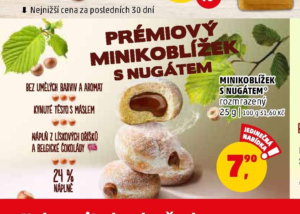 Minioblížek s nugátem