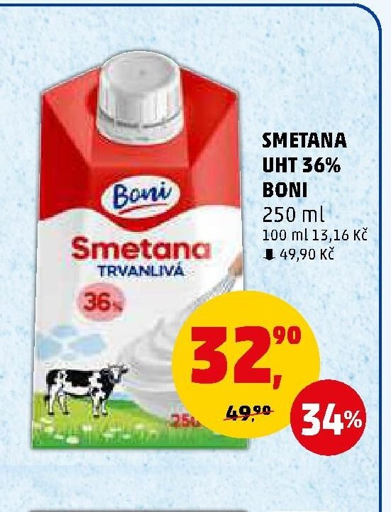 Smetana UHT 36% Boni