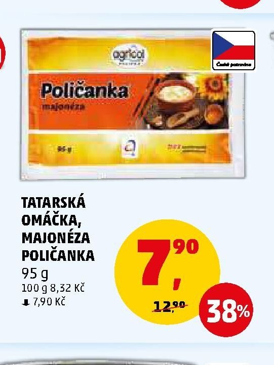 TATARSKÁ OMÁČKA, MAJONÉZA POLIČANKA 95 g