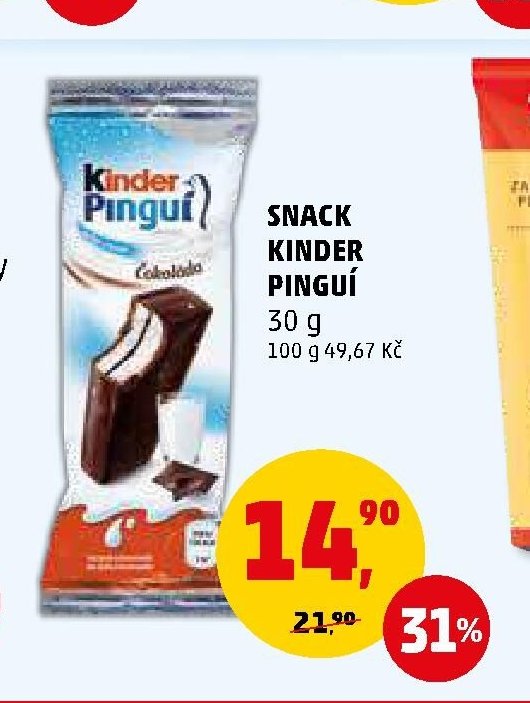 SNACK KINDER PINGUÍ 30 g