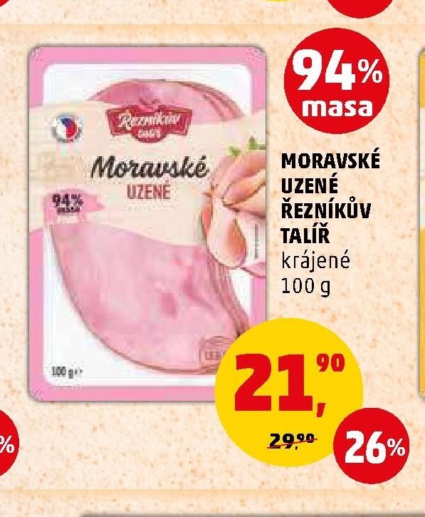 MORAVSKÉ UZENÉ ŘEZNÍKŮV TALÍŘ