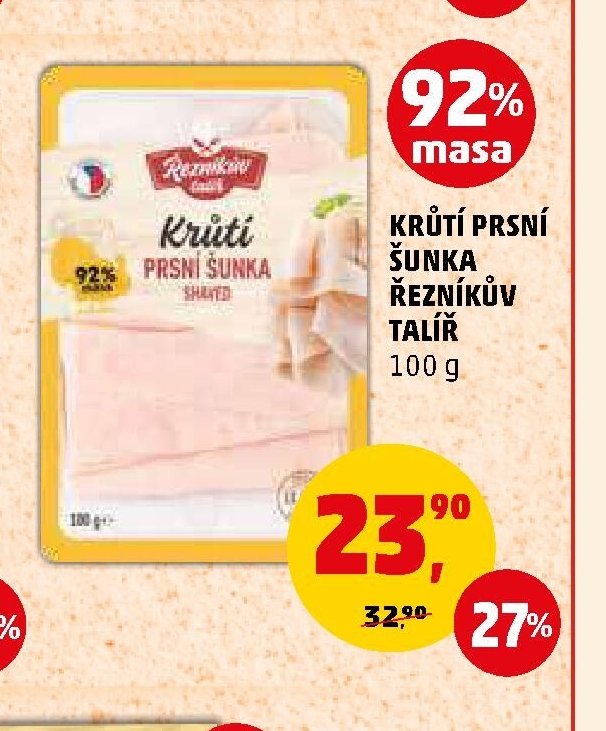 KRŮTÍ PRSNÍ ŠUNKA ŘEZNÍKŮV TALÍŘ