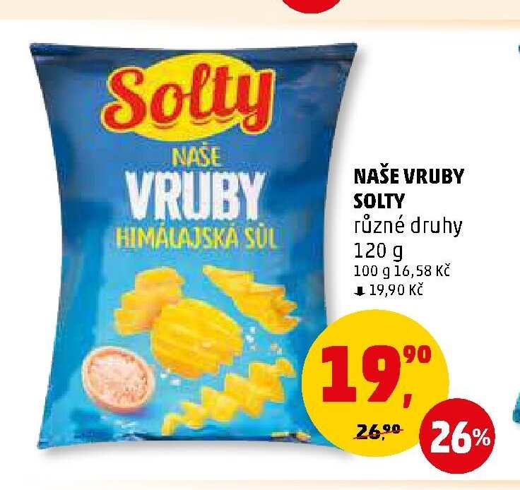 NAŠE VRUBY SOLTY různé druhy 120 g
