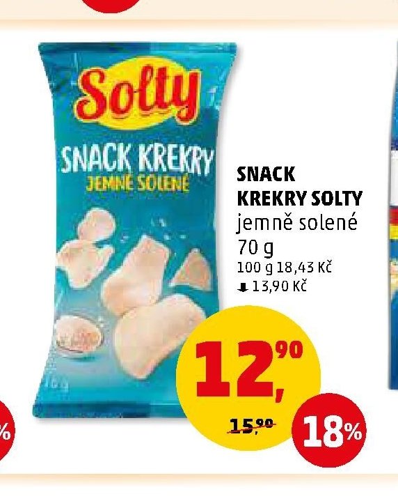 SNACK KREKRY SOLTY jemně solené 70 g