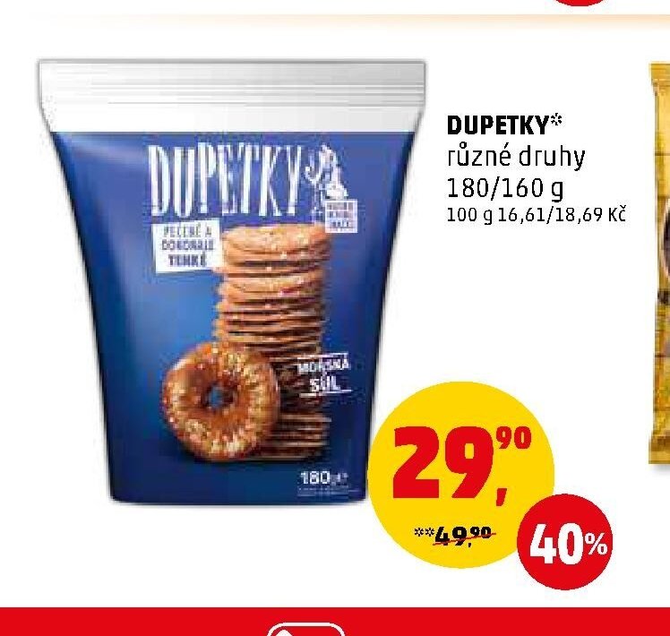 DUPETKY* různé druhy 180/160 g