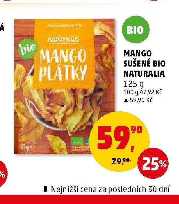MANGO SUŠENÉ BIO NATURALIA 125 g