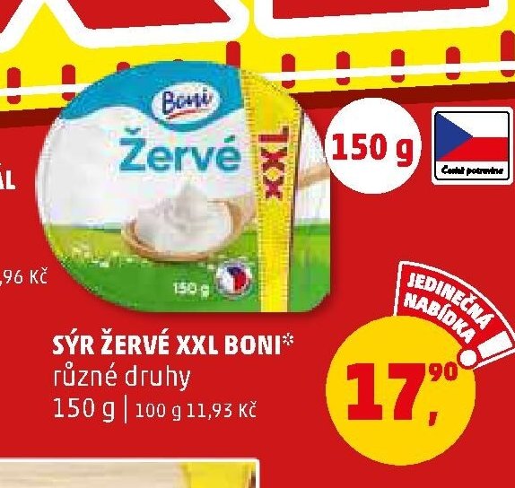 SÝR ŽERVÉ XXL BONI