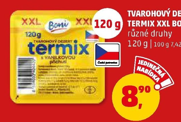 TVAROHOVÝ DEZERT TERMIX XXL BONI