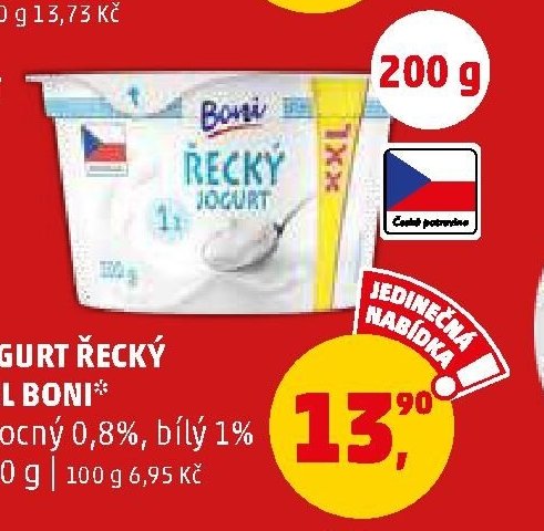 JOGURT ŘECKÝ XXL BONI