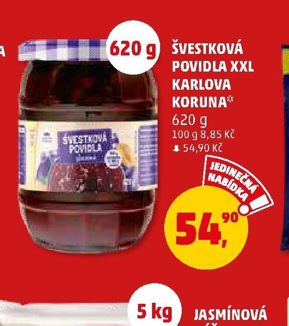 ŠVESTKOVÁ POVIDLA XXL KARLOVA KORUNA