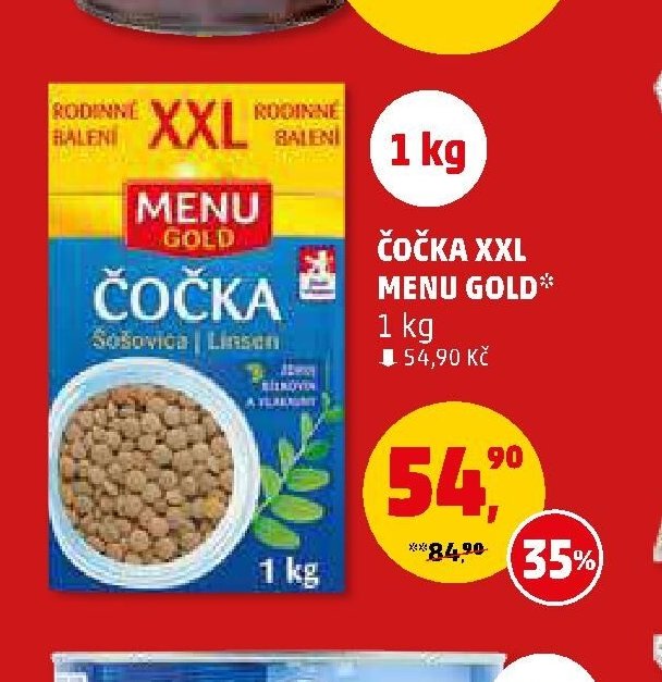 ČOČKA XXL MENU GOLD