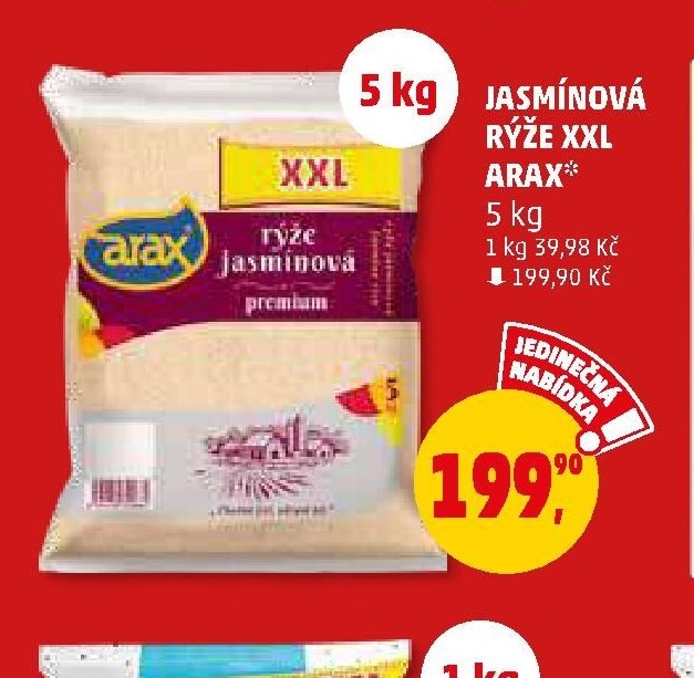 JASMÍNOVÁ RÝŽE XXL ARAX