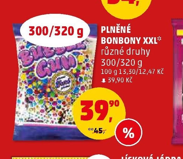PLNĚNÉ BONBONY XXL