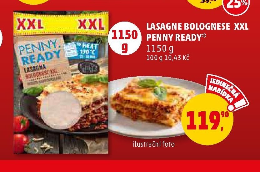 LASAGNE BOLOGNESE XXL PENNY READY