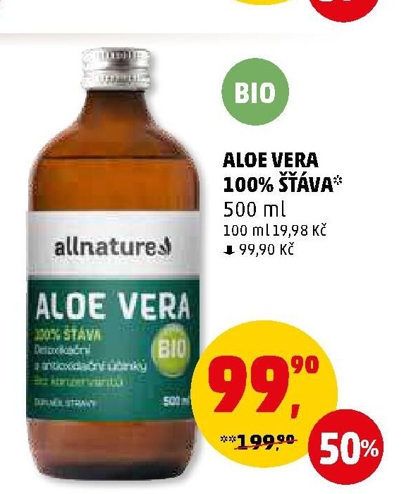 ALOE VERA 100% ŠŤÁVA