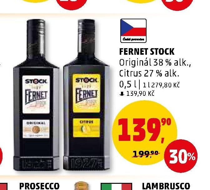 FERNET STOCK Originál / Citrus