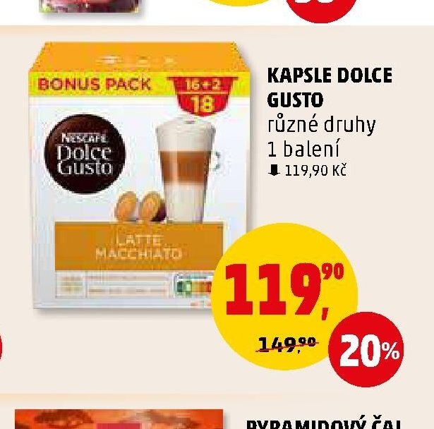 KAPSLE DOLCE GUSTO různé druhy 1 balení