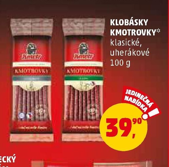 KLOBÁSKY KMOTROVKY klasické, uherákové