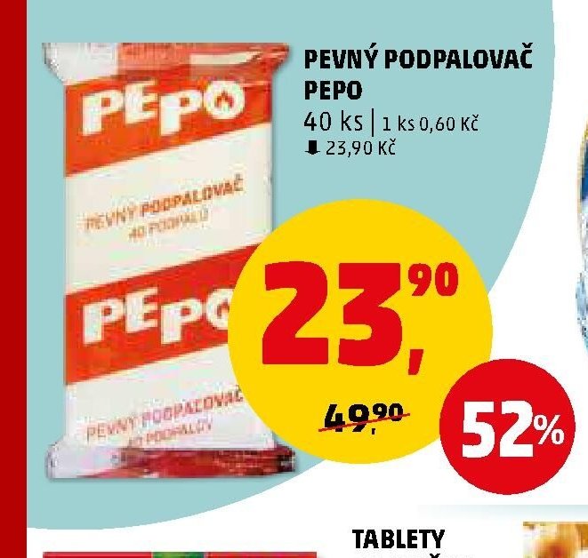 PEPO pevný podpalovač