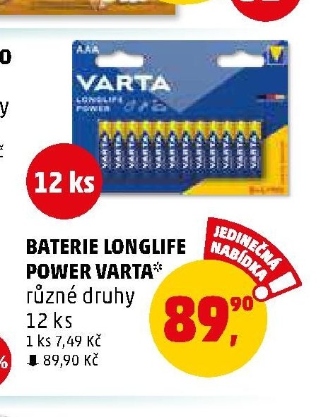 Baterie Longlife Power Varta