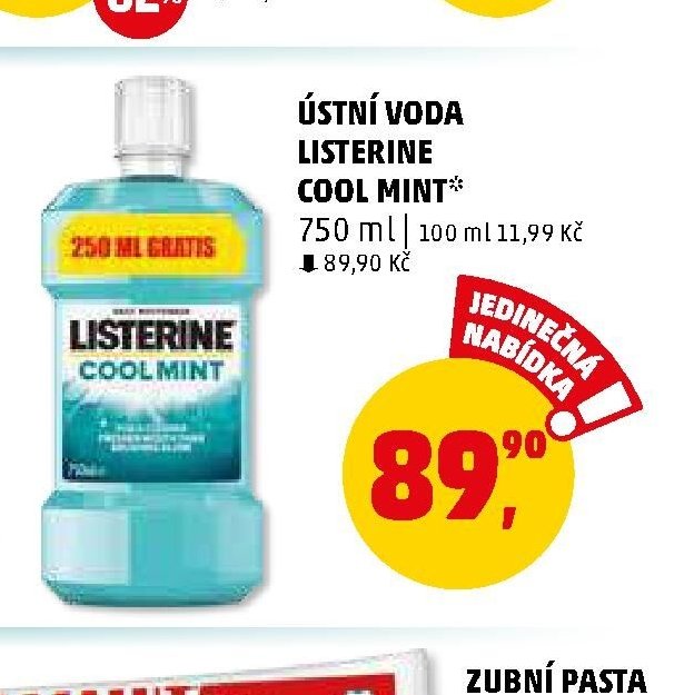 Ústní voda Listerine Cool Mint