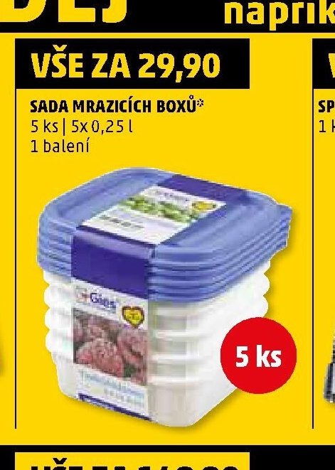SADA MRAZICÍCH BOXŮ