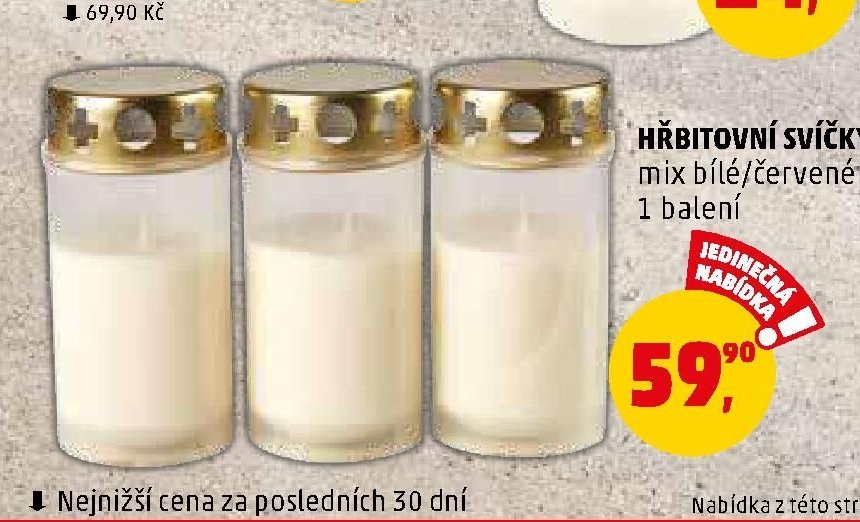 HŘBITOVNÍ SVÍČKY mix