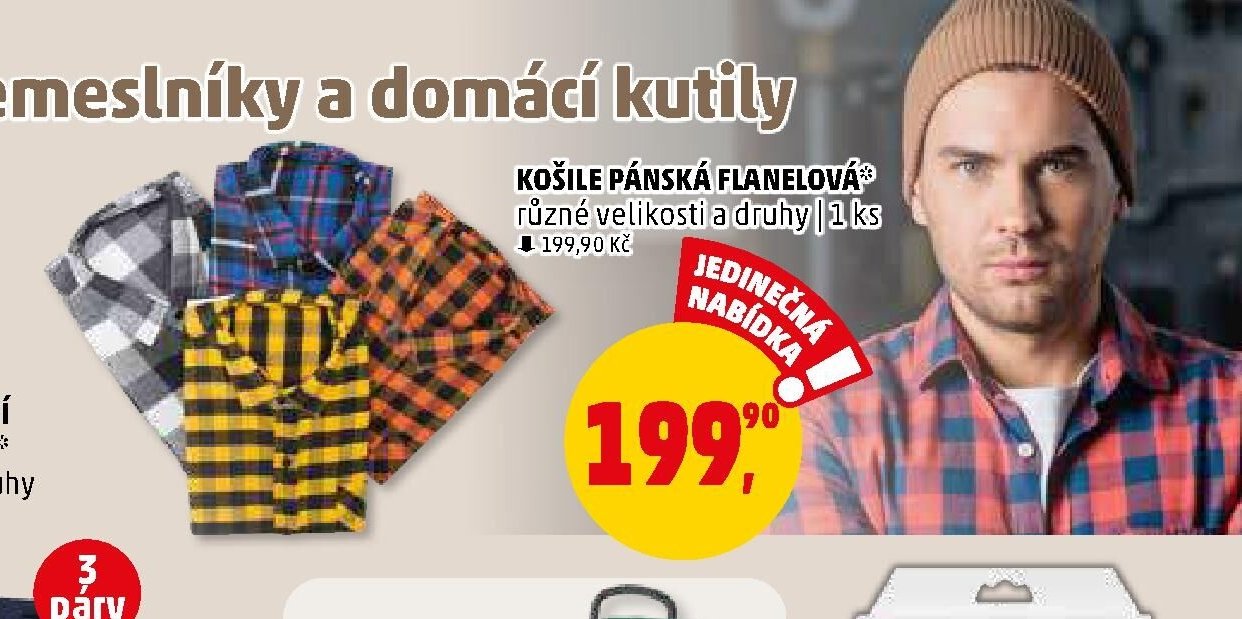 KOŠILE PÁNSKÁ FLANELOVÁ