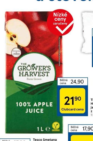 The Grower's Harvest 100% jablečná šťáva z koncentrátu 1 l