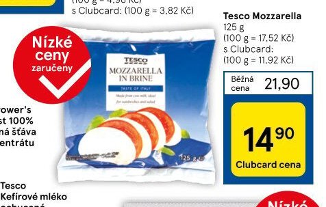 Tesco Mozzarella 125 g
