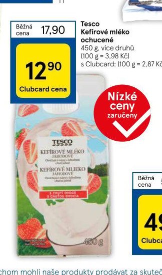Tesco Kefírové mléko ochucené 450 g