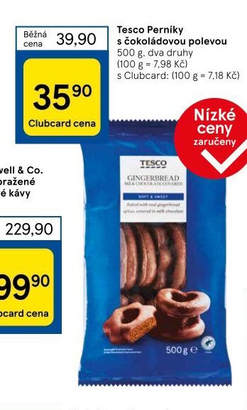 Tesco Perníky s čokoládou polevou 500 g