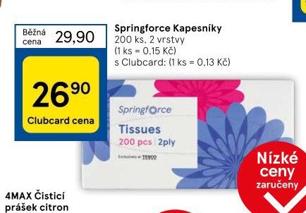 Springforce Kapesníky 200 ks