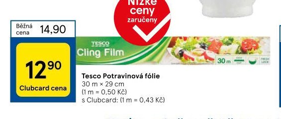 Tesco Potravinová fólie 30 m