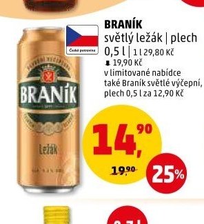 Braník světlý ležák plech