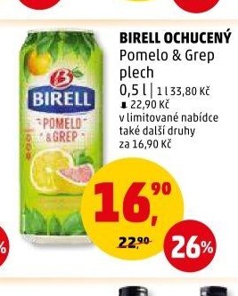 Birell ochucený Pomelo & Grep