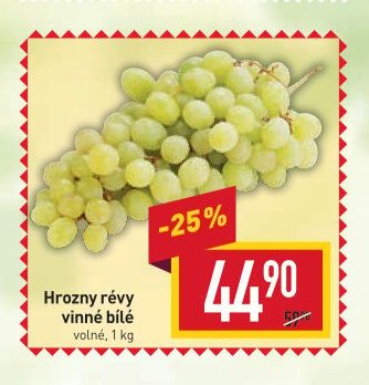 Hrozny révy vinné bílé
