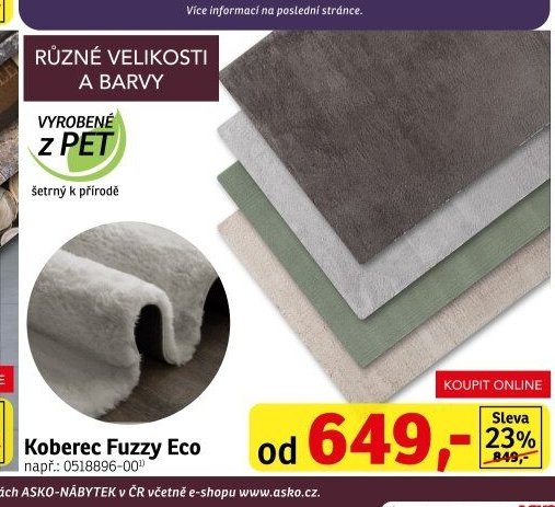 Koberec Fuzzy Eco - ASKO akcniletaky.com