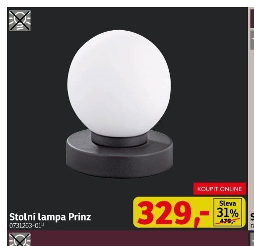 Stolní Lampa Prinz - ASKO akcniletaky.com