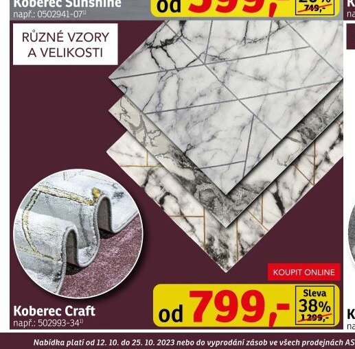 Koberec Craft - ASKO akcniletaky.com