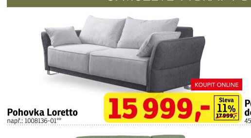 Pohovka Loretto - ASKO akcniletaky.com