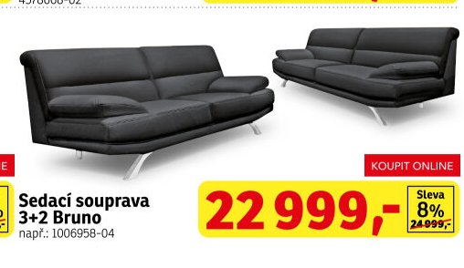 Sedací souprava 3+2 Bruno - ASKO akcniletaky.com