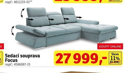 Sedací souprava Focus - ASKO akcniletaky.com