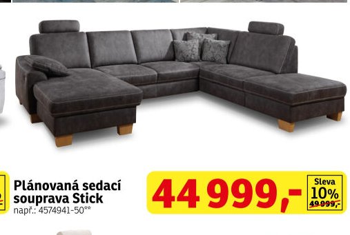 Plánovaná sedací souprava Stick - ASKO akcniletaky.com
