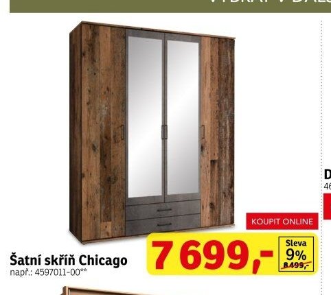 Šatní skříň Chicago - ASKO akcniletaky.com