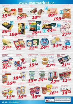 akční leták ESO MARKET 18.10.2023-29.10.2023