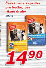 Kapsičky pro kočky Česká cena
