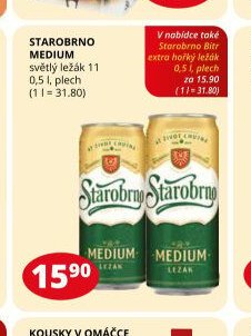 STAROBRNO MEDIUM světlý ležák