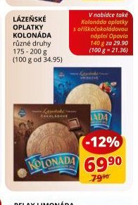 Lázeňské oplatky Kolonáda