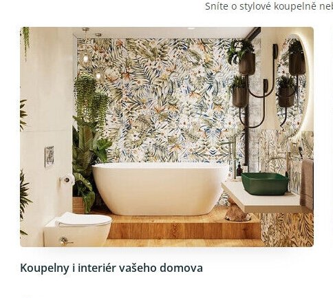 Koupelny a interiér vašeho domova